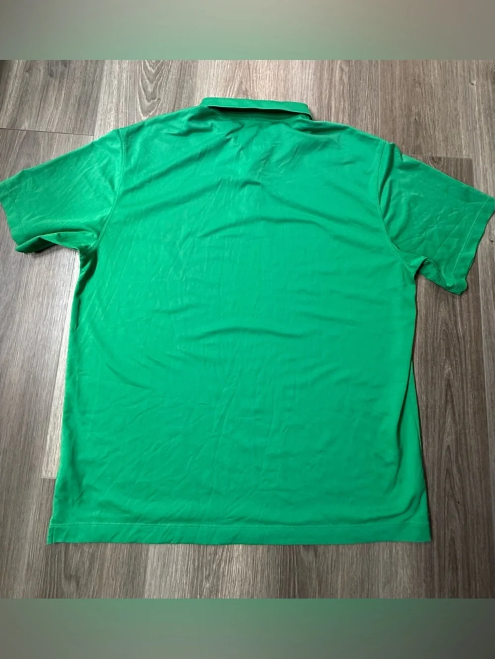Nike Golf Green Polo & Navy/Green Stripe Polo Set Short Sleeve XL Dri Fit - Picture 7 of 11